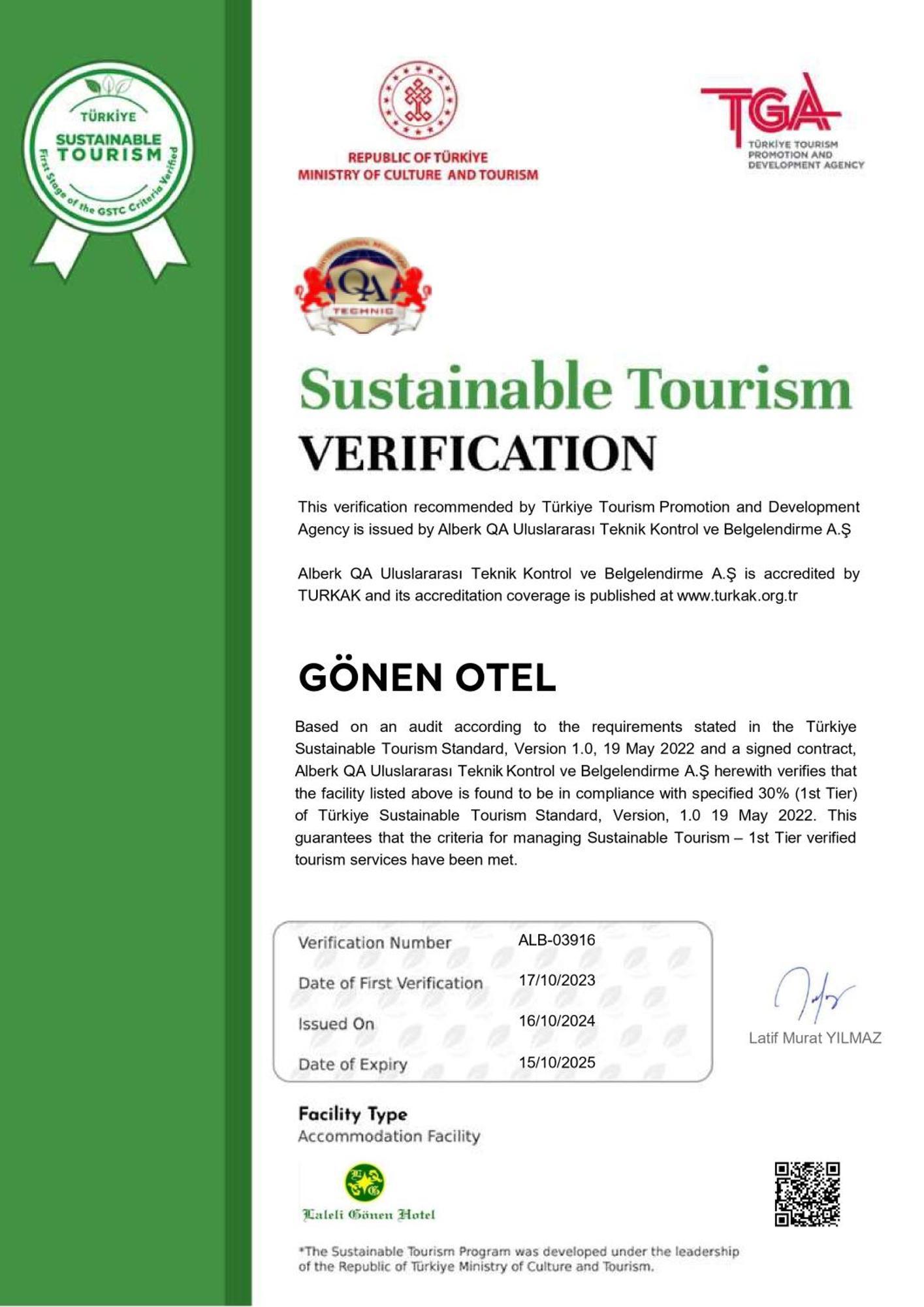 Laleli Gonen Hotel Istanbul Exterior photo